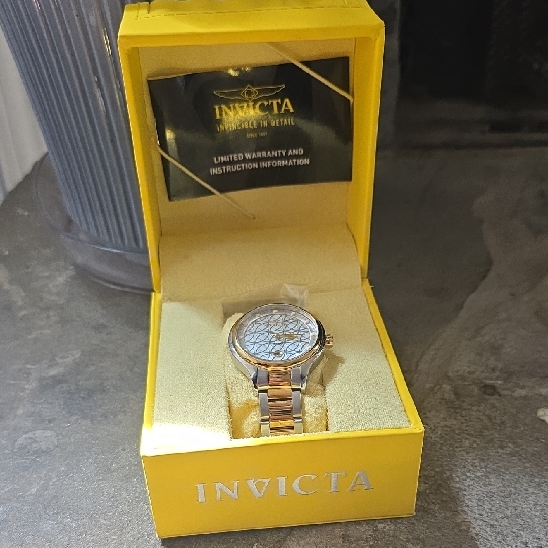 Invicta TwoTone Gold And Silver Ladies Bracelet Watch